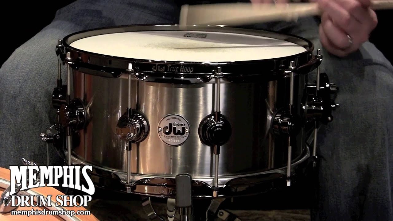 DW 14 x 6.5 Collector's Series Black Ti Titanium Snare Drum with MAG Throw-off (DRVT6514SVN)