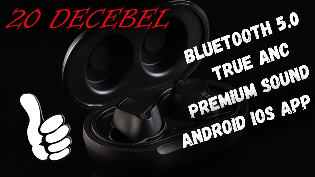 Bluetooth наушники TWS 20DECEBEL  с активным шумоподавлением ANC Premium SOUND Годнота с Алиэкспресс