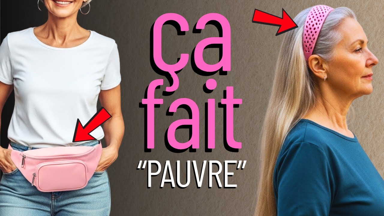 10 accessoires qui appauvrissent votre apparence après 40 ans