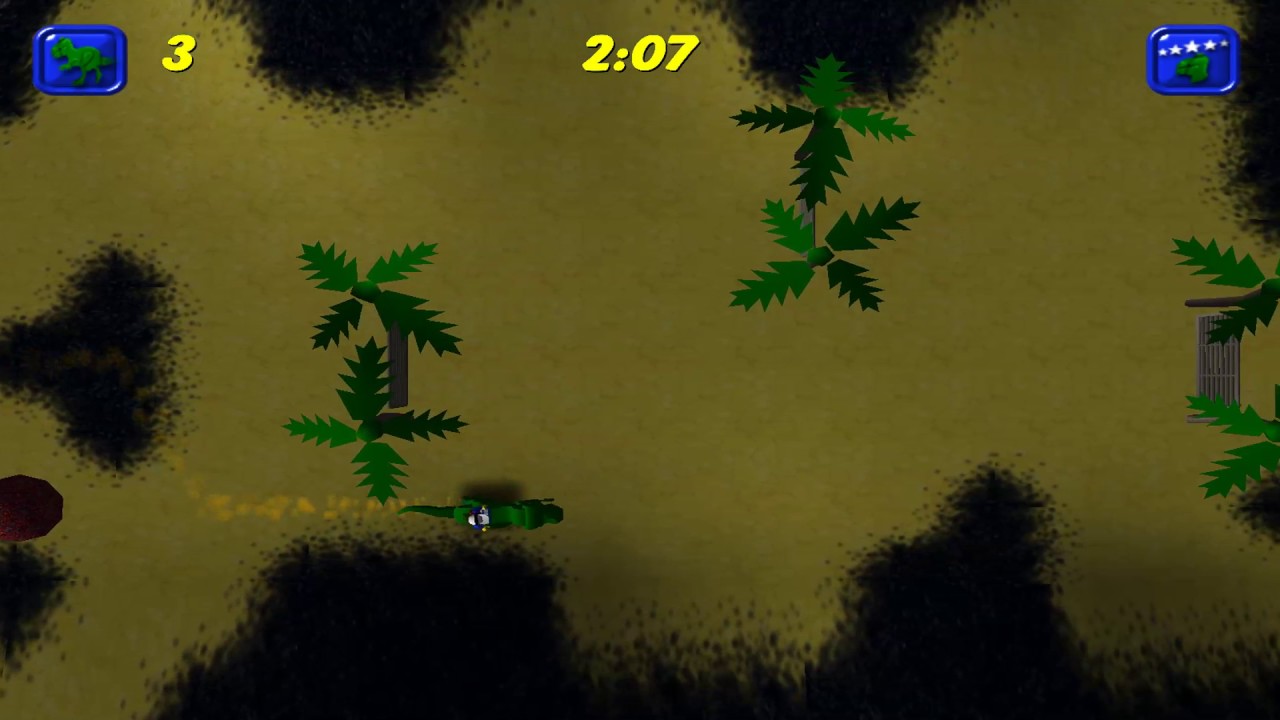 If T-Rex Racing Was A Top-Down View Minigame
