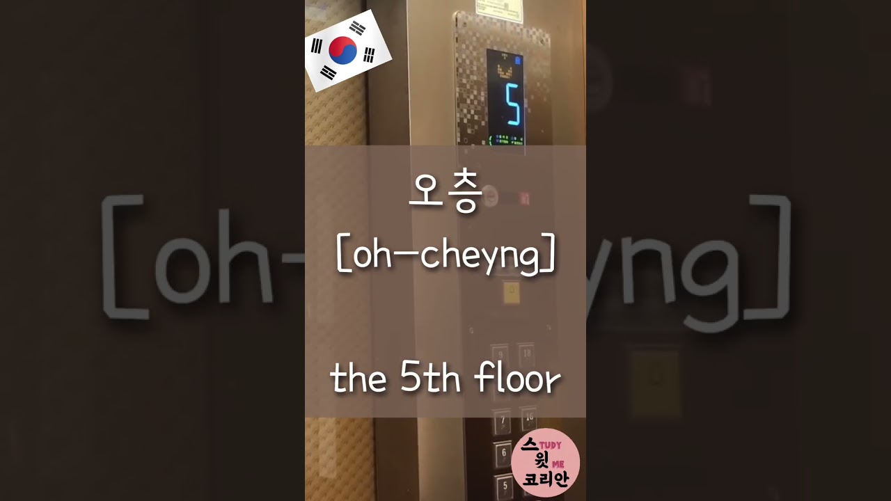 How to Say Elevator&lsquo;Floor&rsquo; in Korean||Close-To-Life Korean For Beginners Listening&Speaking Practice