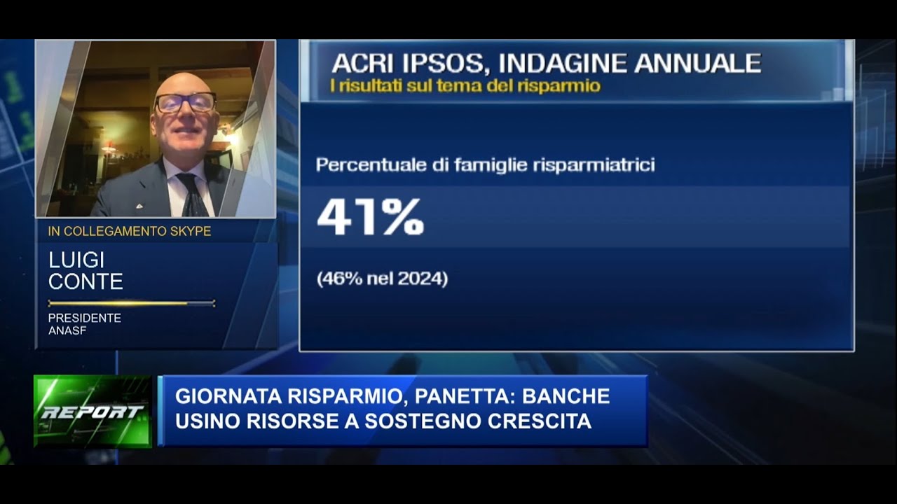 La centralità della pianificazione finanziaria. Il presidente Anasf Luigi Conte ospite di Class CNBC