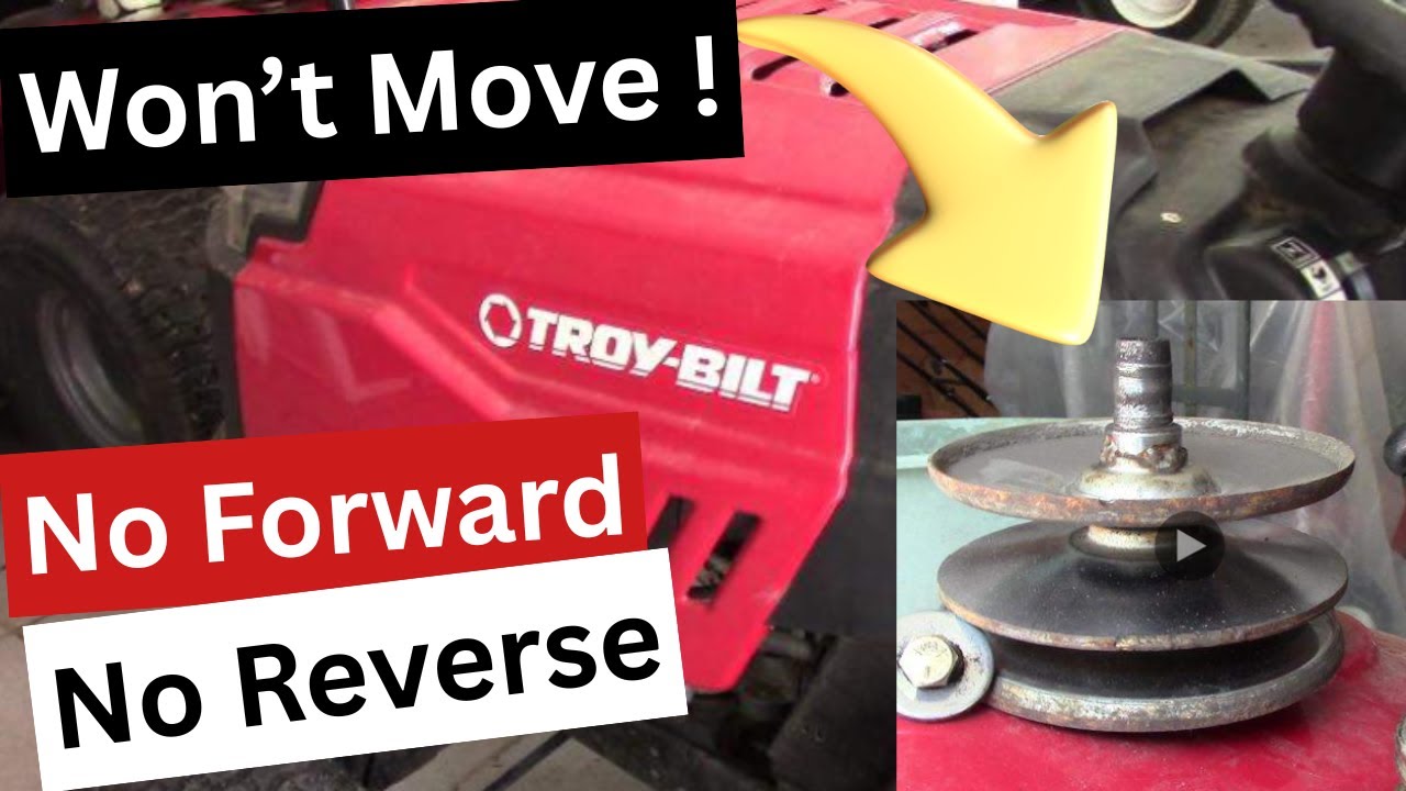 TROY-BILT Bronco WON'T MOVE! - How to Replace the Variable Speed Pulley