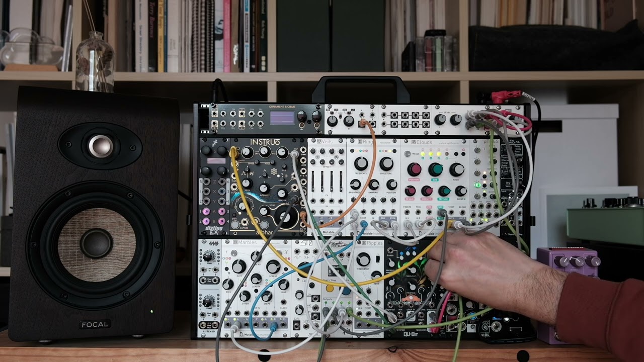 Generative Rings into Clouds Patch // Ambient Eurorack / Arbhar into Nautilus / Marbles / Mophagene