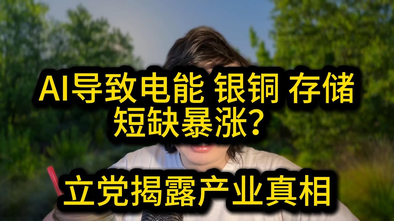 AI导致全球电能、存储、银铜大短缺？立党臭骂：信这些的人，智商不超过60！立党深度揭秘“AI导致电能短缺”谣言的来龙去脉