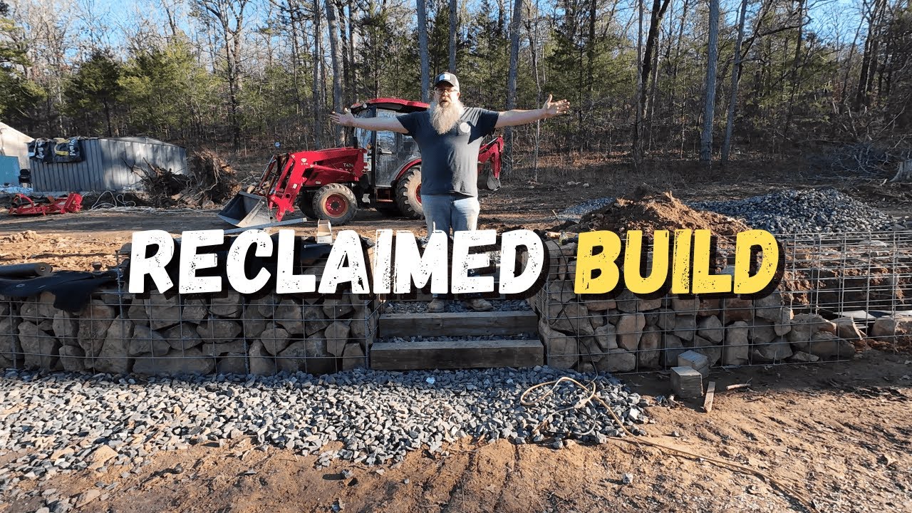 DIY Gabion Wall Stairs: Turning Reclaimed Materials Into Heavy Duty Steps