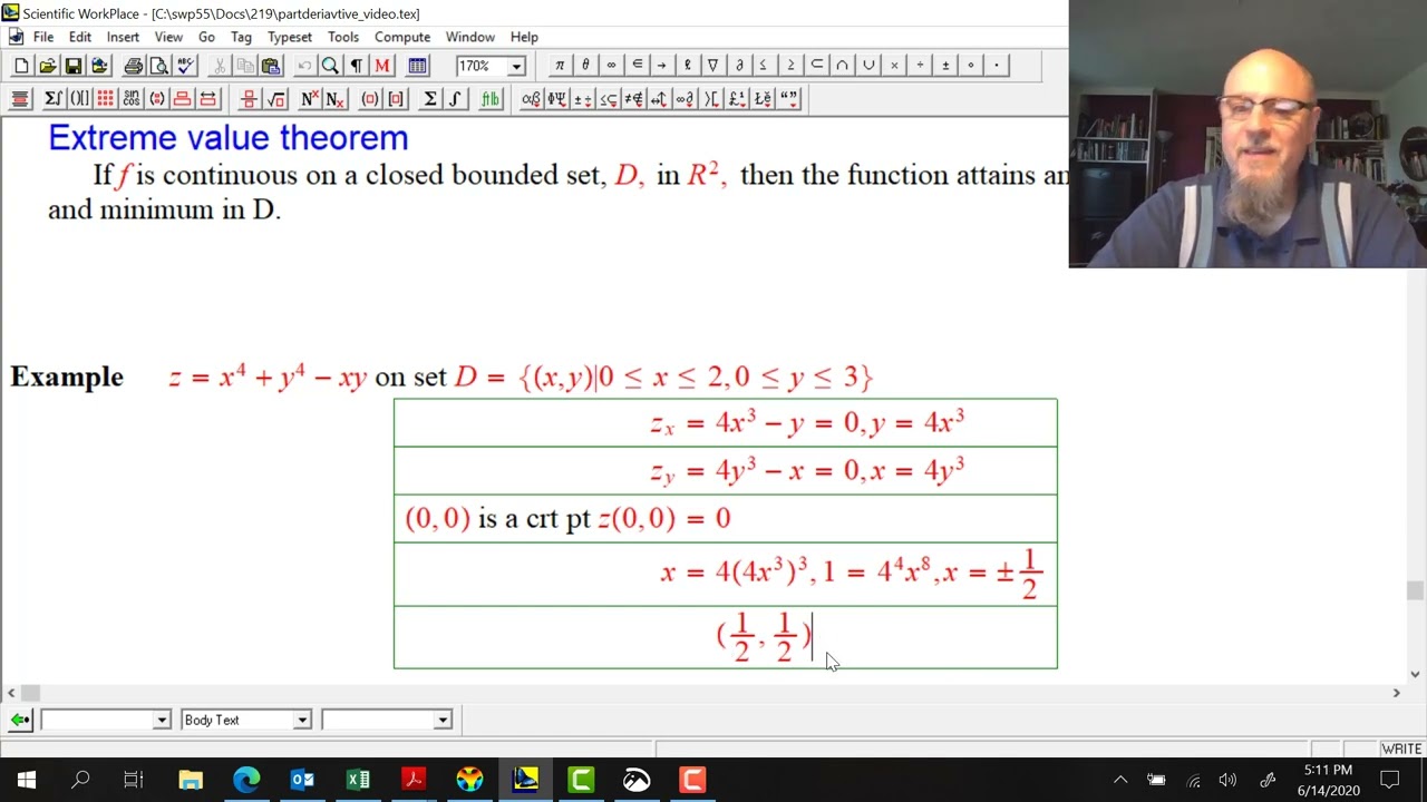 Multivariable Calculus 4.05