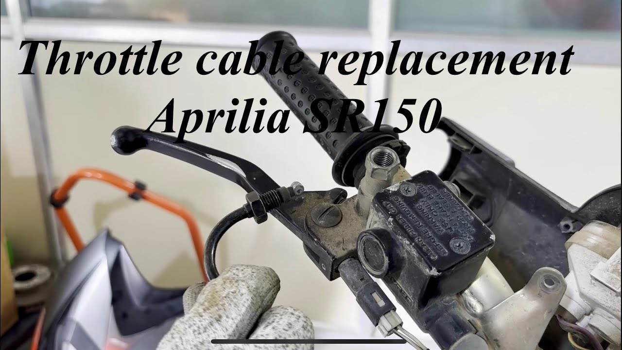 Throttle Cable replacement on a scooter - Aprilia SR 150