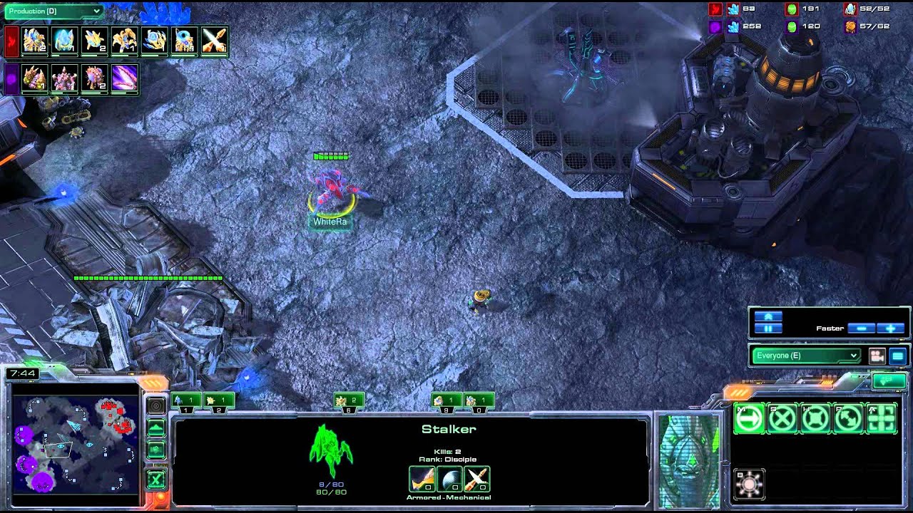 HD Starcraft 2 tt.WhiteRa v ai.Cytoplasm g3