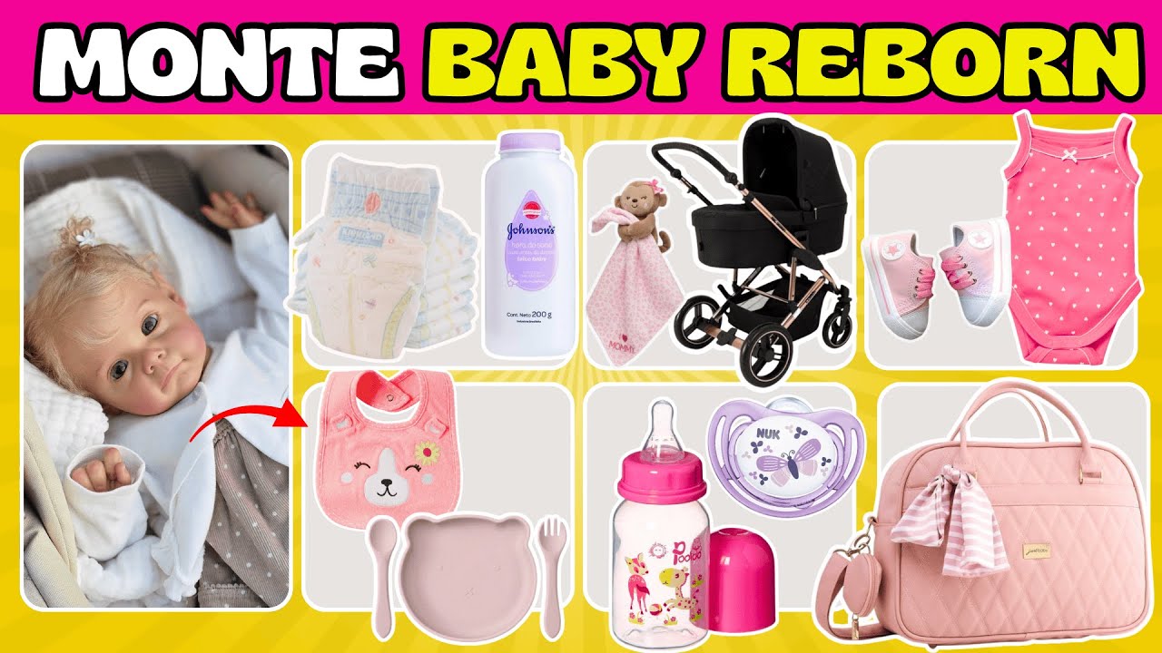 🎀🍼🌸 MONTE SUA BEBÊ REBORN -  MONTE O ENXOVAL #quiz #bebereborn