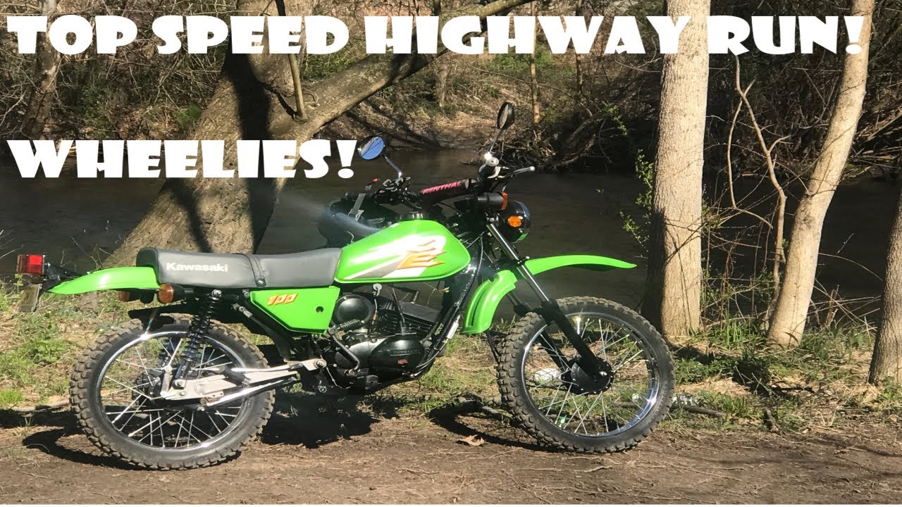 KAWASAKI KE100 TOP SPEED RUN | WHEELIES | WALKAROUND