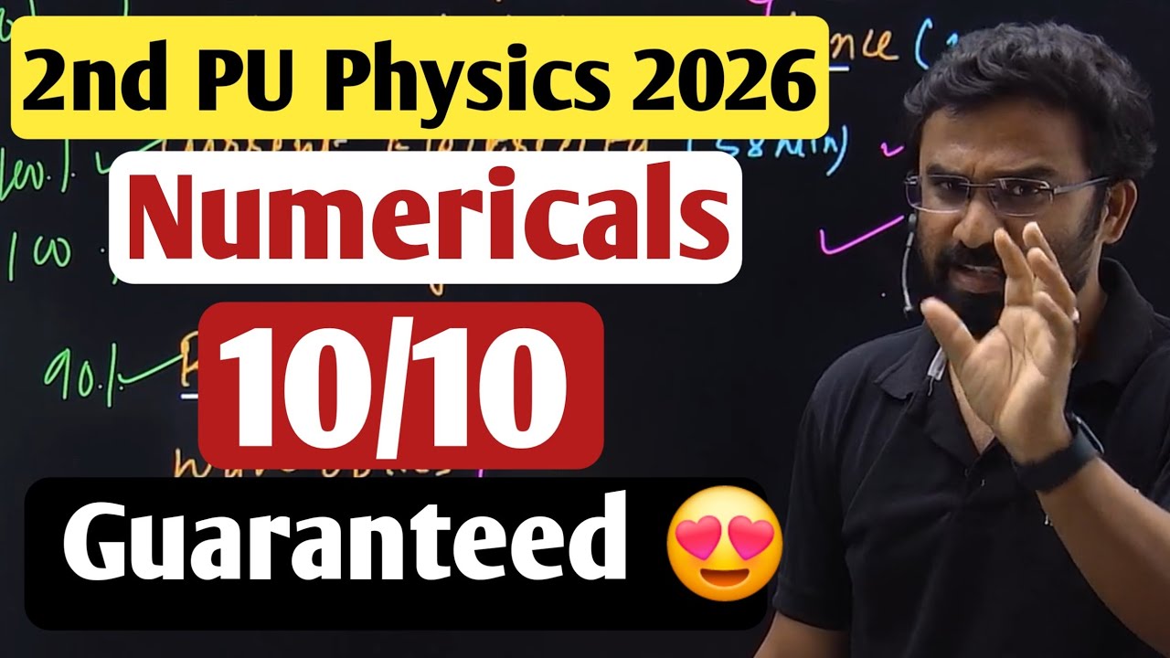 All Chapters Important Numericals | 2ndPU Physics Exam 2026