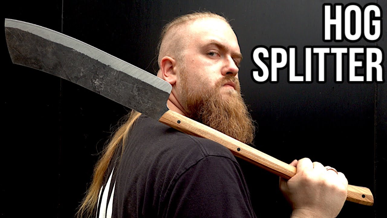 Forging a HOG SPLITTER | Knife making