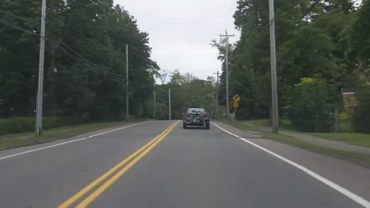 Driving in Grand Pré and Wolfville, Nova Scotia