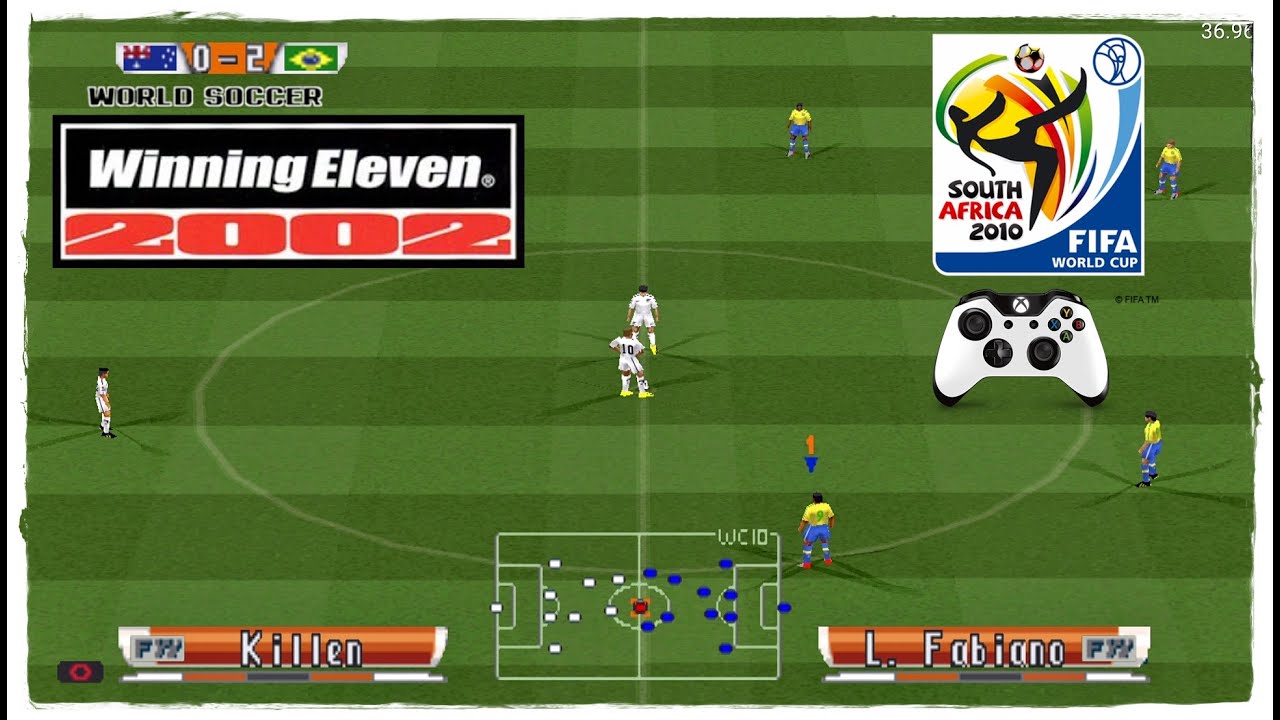 Winning Eleven 2002 World Cup 2010  | PS1 | (DuckStation PS1 Emulador) | 1080P | 60 FPS