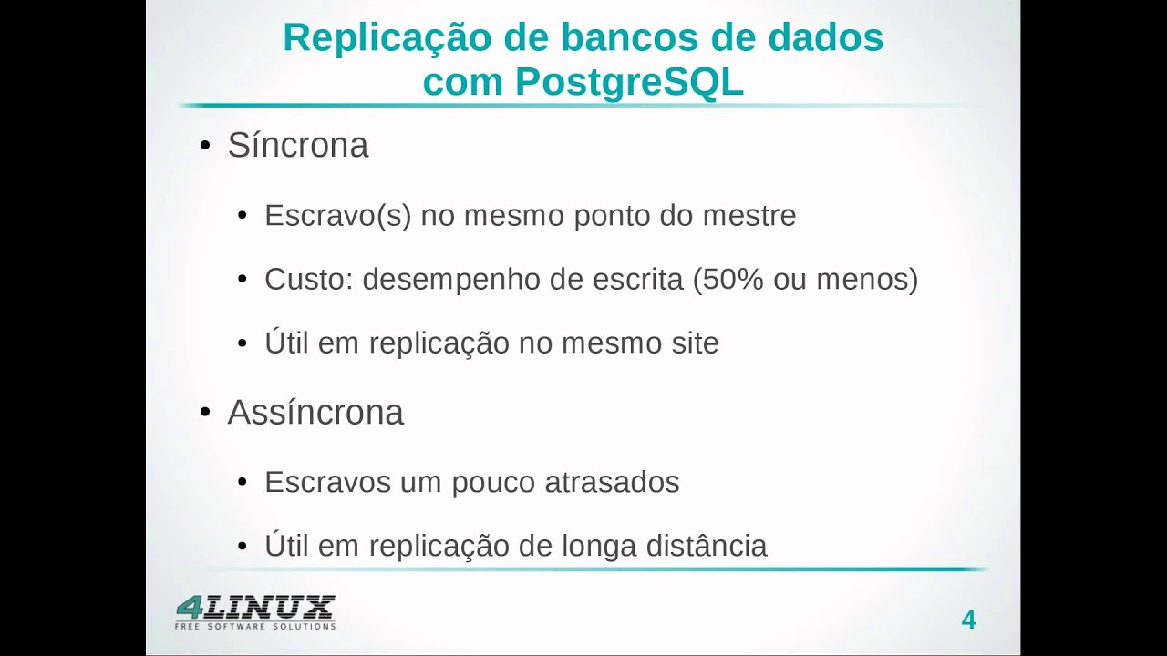 Webcast Tutorial: Replica&ccedil;&atilde;o de banco de dados com PostgreSQL 9.2