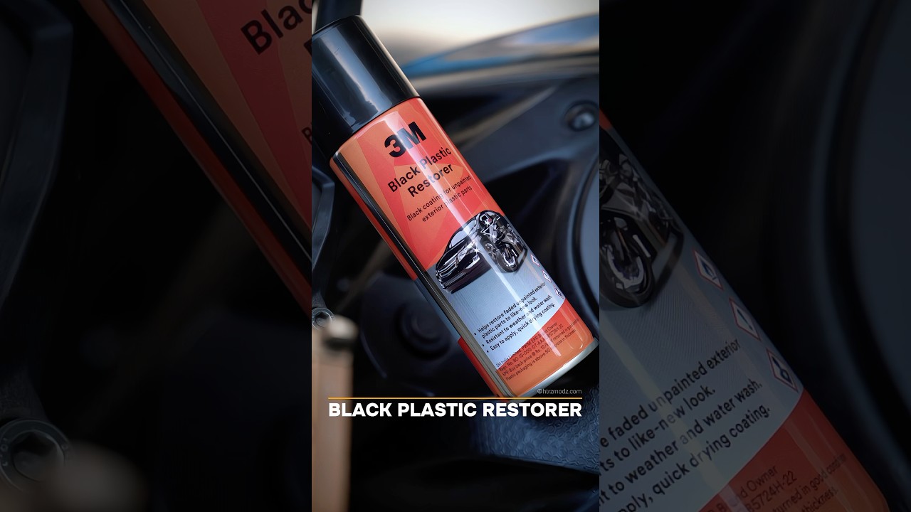 3m black plastic restorer #htrzmodz #automobile #3m #plastic #plasticrecyclingprocess #bangalore