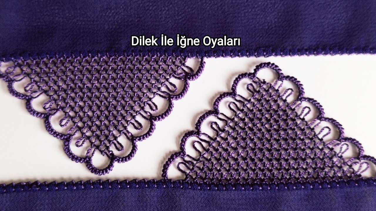 Mor Renk Namaz Başörtüsüne Kaya / Dağ Yapılışı