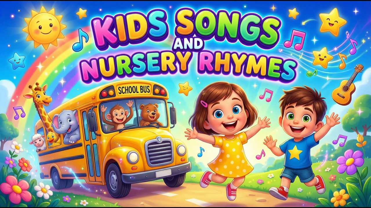 Best Kids Songs & Nursery Rhymes 🎵 ABC, Farm Animals, Jungle Animals, Wheels on the Bus & 12 Months