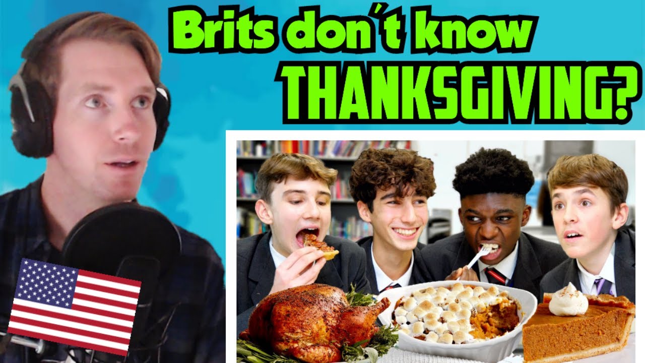 Californian Reacts | British Highschoolers try Thanksgiving Dinner for the First Time!