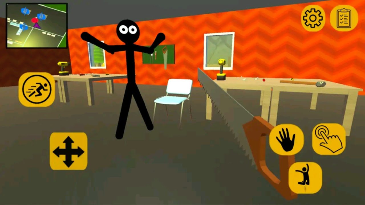 Stickman Neighbor Scary Secret - Level 5 - Gameplay
