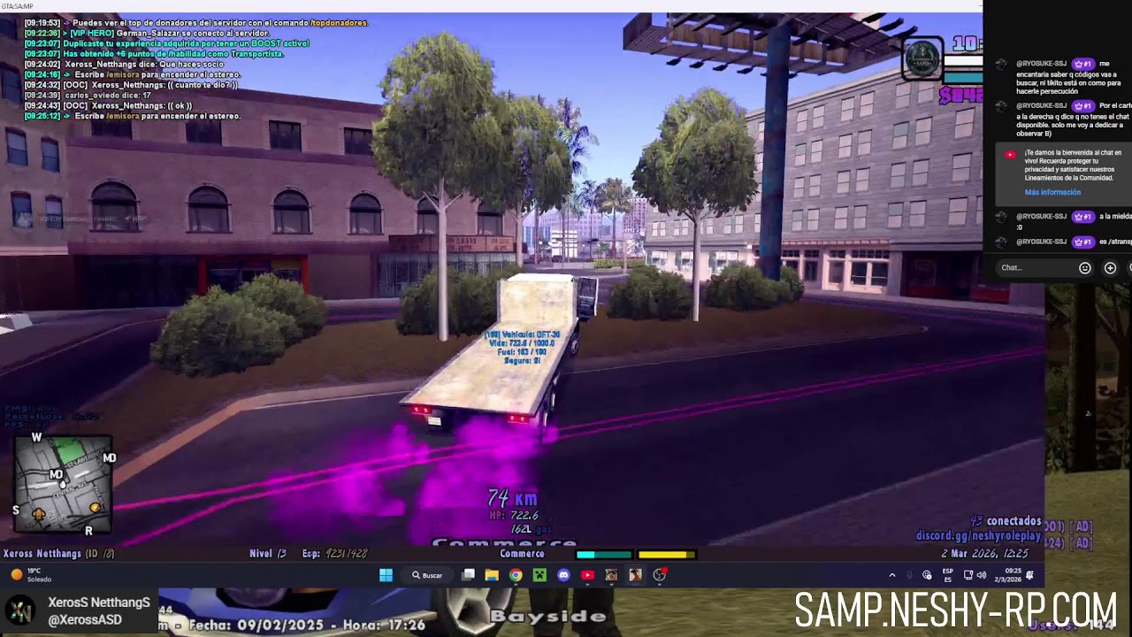 Jugando neshy RP | transportista y patrullaje.