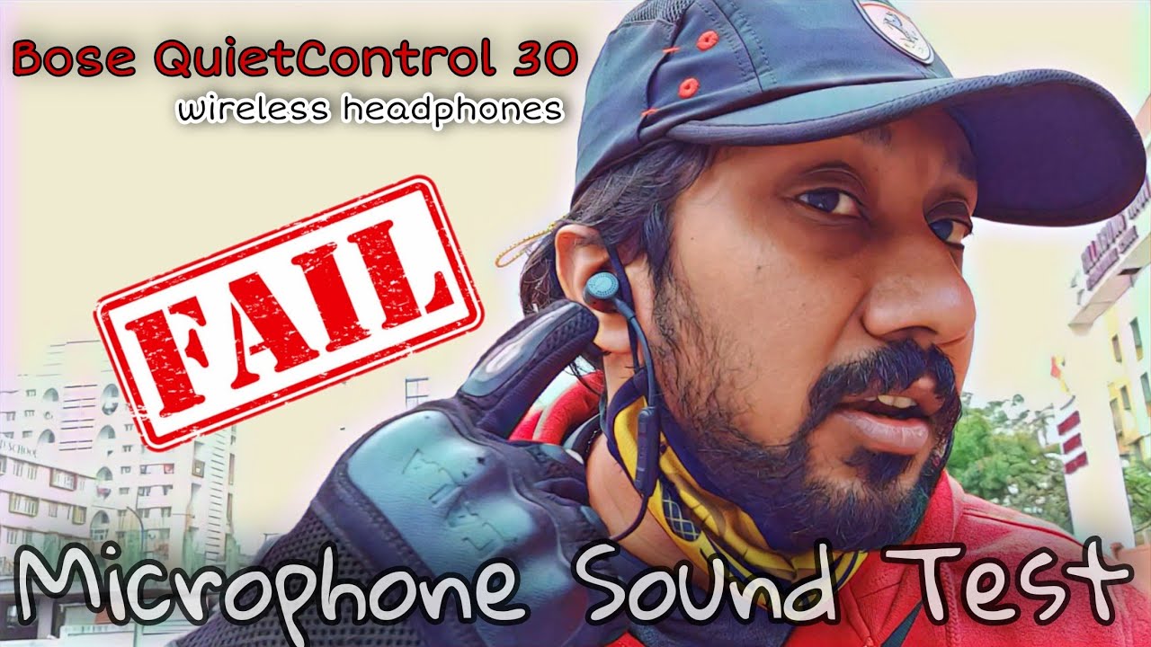 Bose QuietControl 30 wireless headphones - Microphone Sound Test (Hindi)