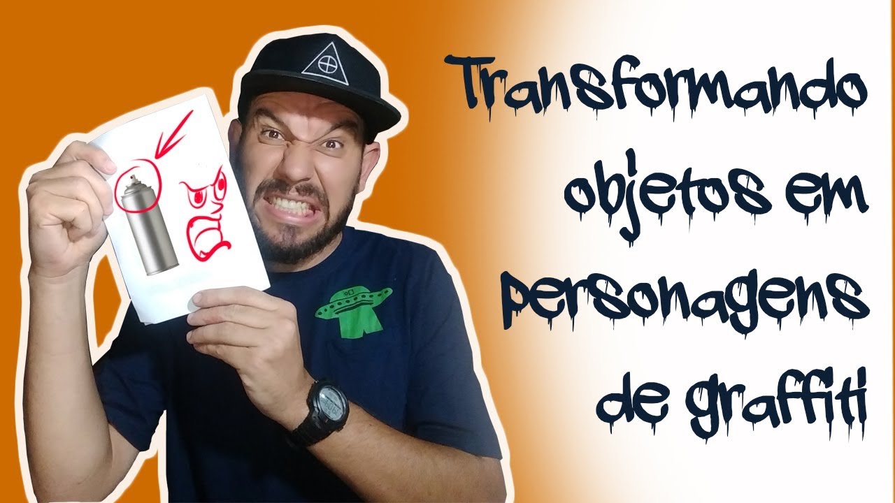 Criando personagem de graffiti - lata de spray