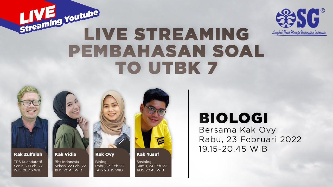 🔴[LIVE] Prediksi Soal UTBK Biologi 2022 - Pembahasan Soal TO UTBK 7 TKA Biologi - Bersama Kak Ovy