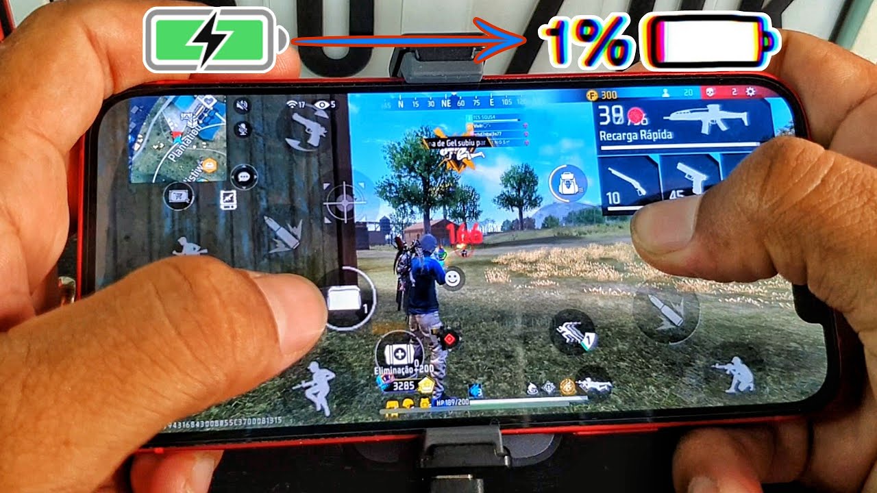 FIZ O TESTE DE BATERIA NO IOS18 E OLHA NO QUE DEU! IPHONE 12 FREE FIRE
