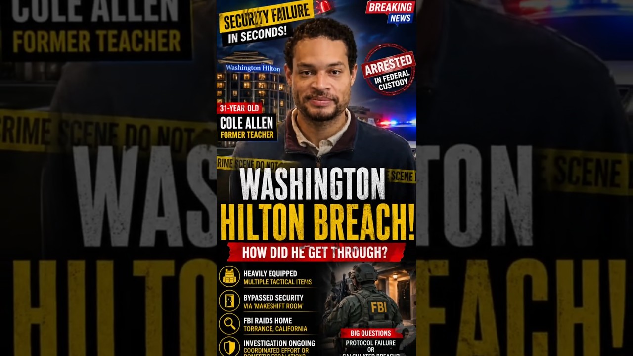 🚨 WHCA BREACH: Who is Cole Allen? FBI Storms Suspect's House 🇺🇸 #GeoStratNews