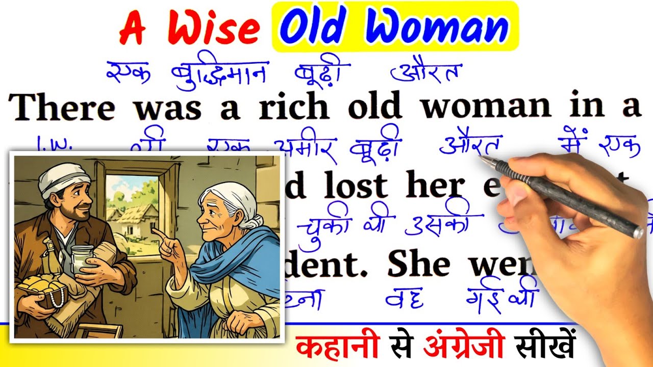 A Wise Old Lady / Zero से इंग्लिश पढ़ना कैसे सीखें / english reading for beginners / Learn English