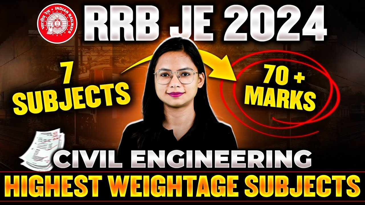 RRB JE 2024 | RRB JE 2024 Civil Engineering Syllabus | RRB JE Subject Weightage Analysis