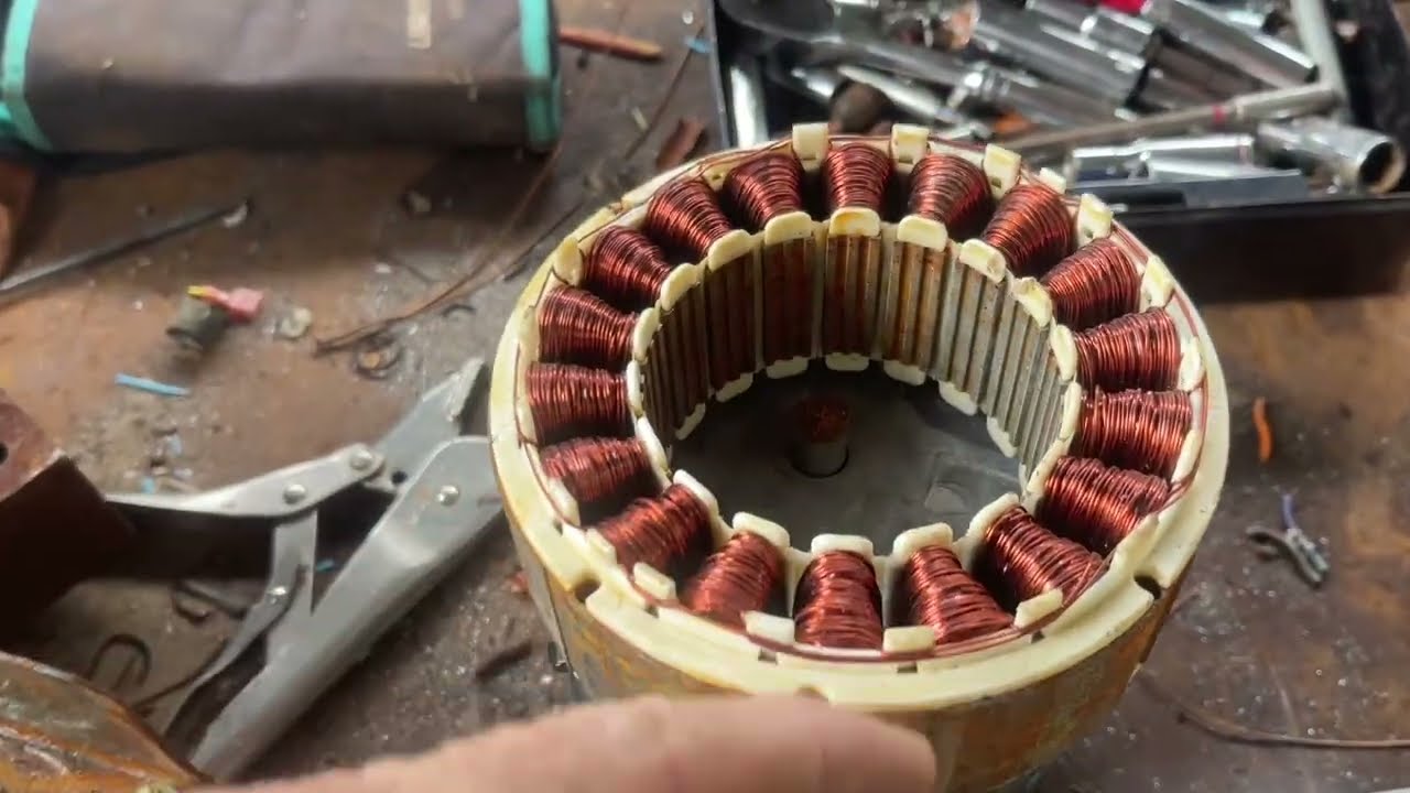 Strange copper electric motors for Recycling