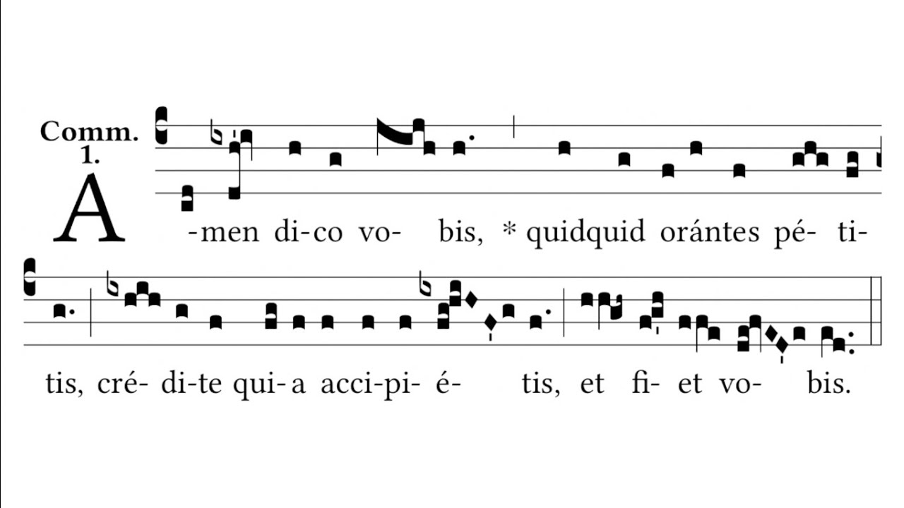 amen dico vobis | organum | communio | et psalmus 128 