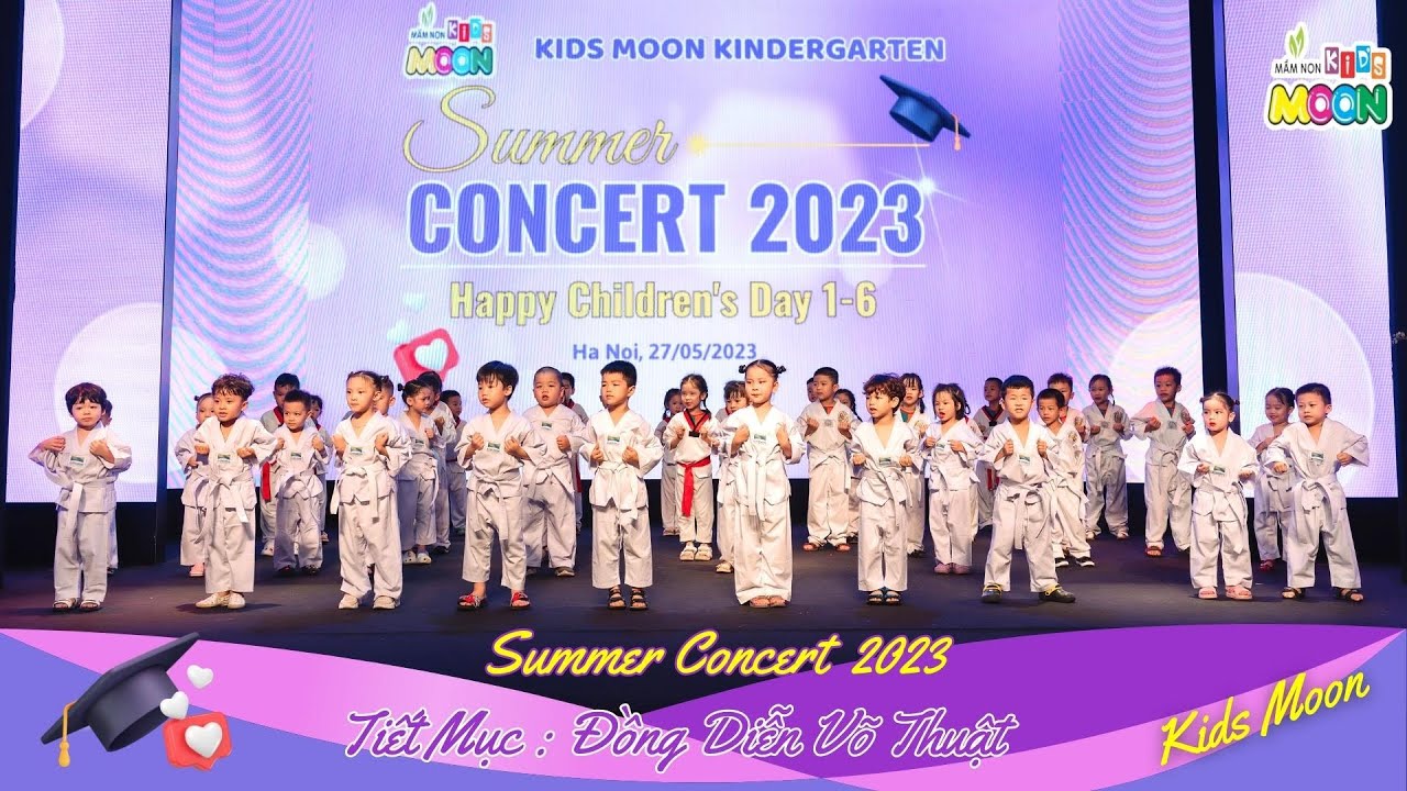 TIẾT MỤC: ĐỒNG DIỄN VÕ THUẬT CỦA CÁC LỚP #REDMOON & #PINKMOON|  Trường Mầm Non Kid's Moon