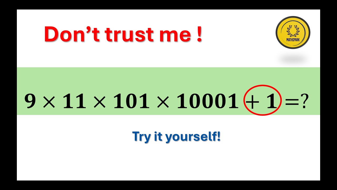 9 + 11 + 101 + 10001 + 1 = ? | Mind-Blowing Left to Right Math Trick