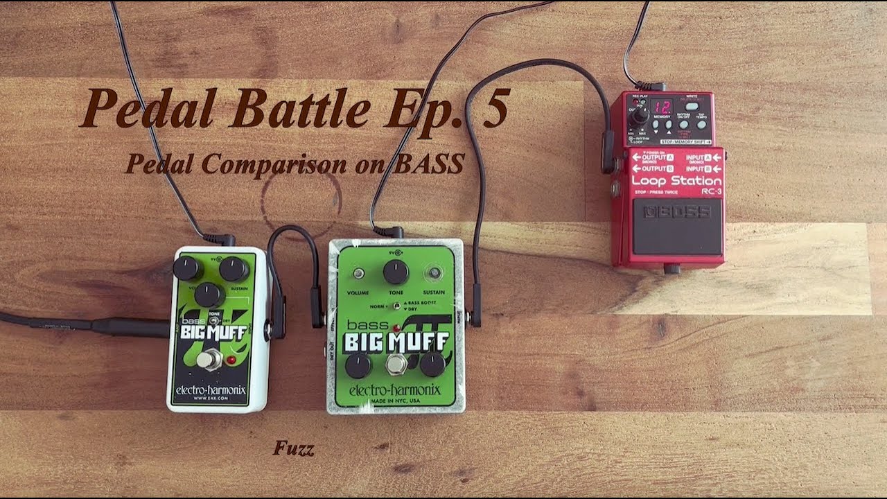 Pedal Battle (BASS) Ep. 5 | EHX Nano Bass Big Muff Pi vs EHX Bass Big Muff Pi | Fuzz