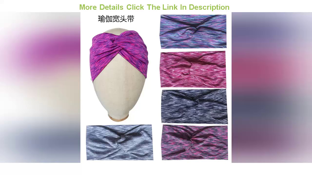 Top 2020 New Women Yoga Running Headbands Sports Workout Hair Bands Fashion Girls Bohemian Headband