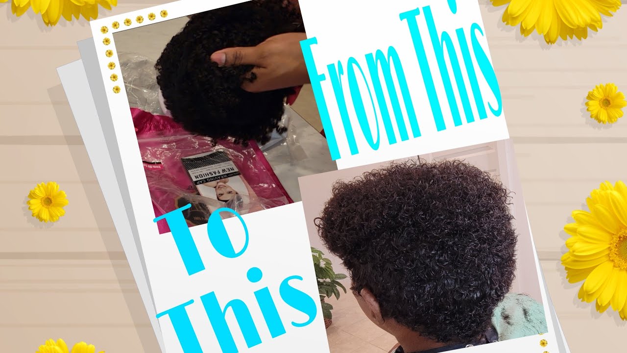 Styling this wig/ Wig Transformation /Ms Taj Short Afro Kinky Curly