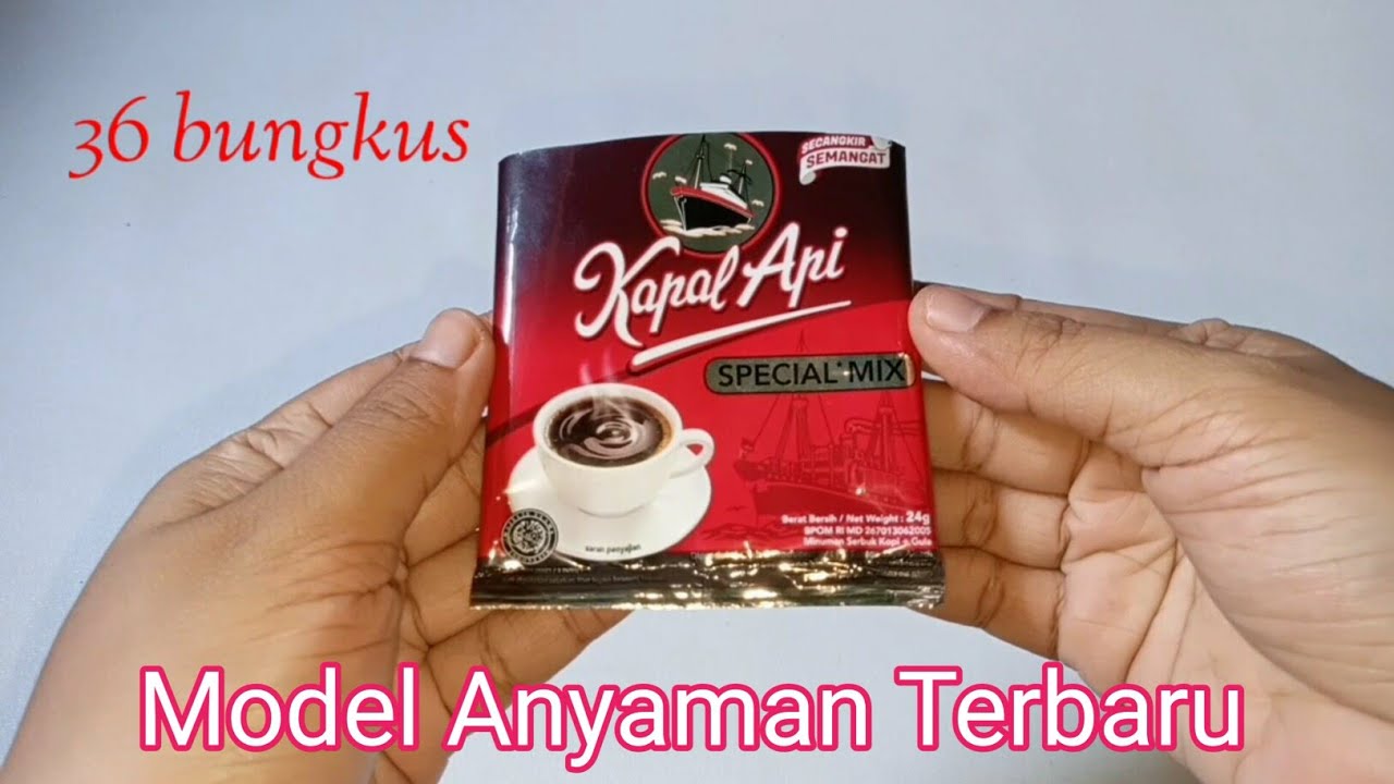 Ide kreatif kerajinan tangan untuk anak sekolah SD-SMP dari limbah bungkus kopi yang mudah