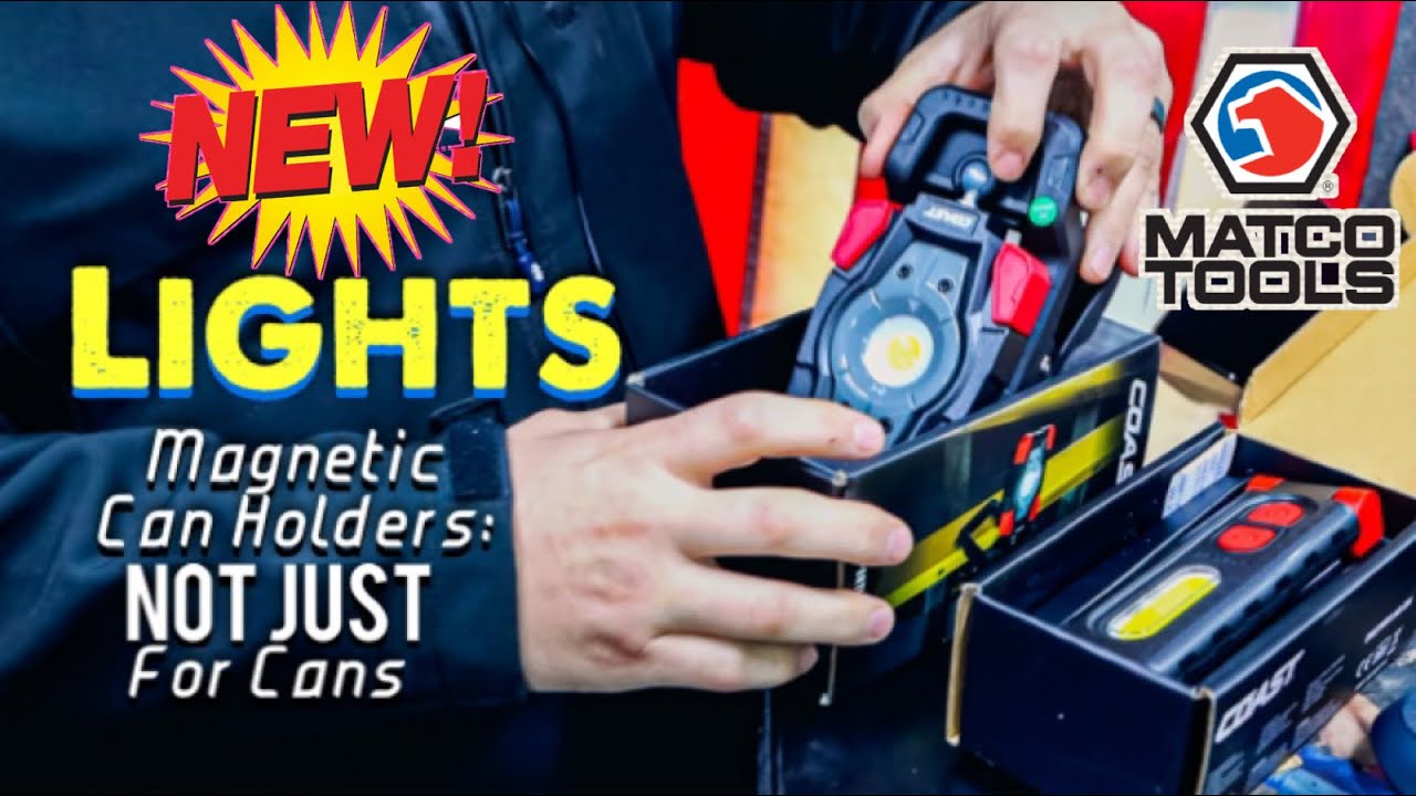 Matco Tools New Coast Lights, Interesting Concepts And Magnetic Can Holders For A Different Purpose.