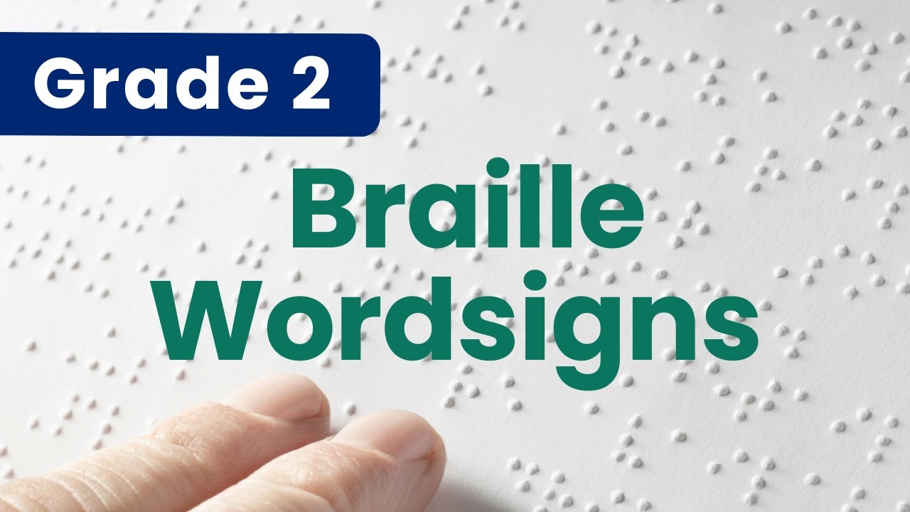 LEARN BRAILLE ALPHABETIC WORDSIGNS | Grade 2 Braille: Part 1 of 10
