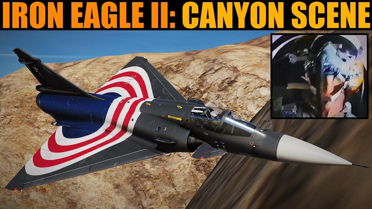 Железный орёл 2 (1988): Сцена в каньоне Kfir против F-16 | Реконструкция в DCS WORLD