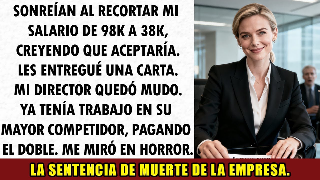 Mi jefe recortó mi salario de 98K a 38K, y yo lancé sobre la mesa una patente que jamás olvidará