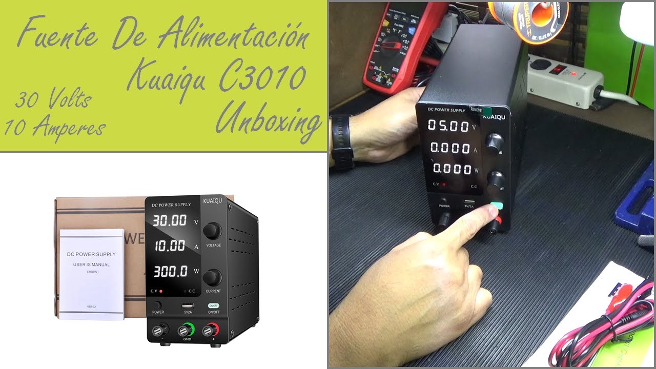Fuente De Alimentación Variable Regulada Kuaiqu C3010 30 Volts 10 Amperes Unboxing