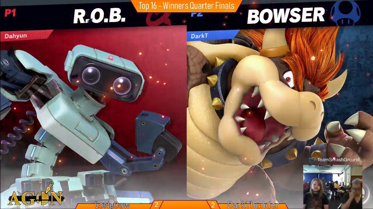 Agon The End - eR | LoNg0uw (R.O.B.) Vs. TE  | DarkThunder (Bowser) Smash Ultimate Winners Quarters