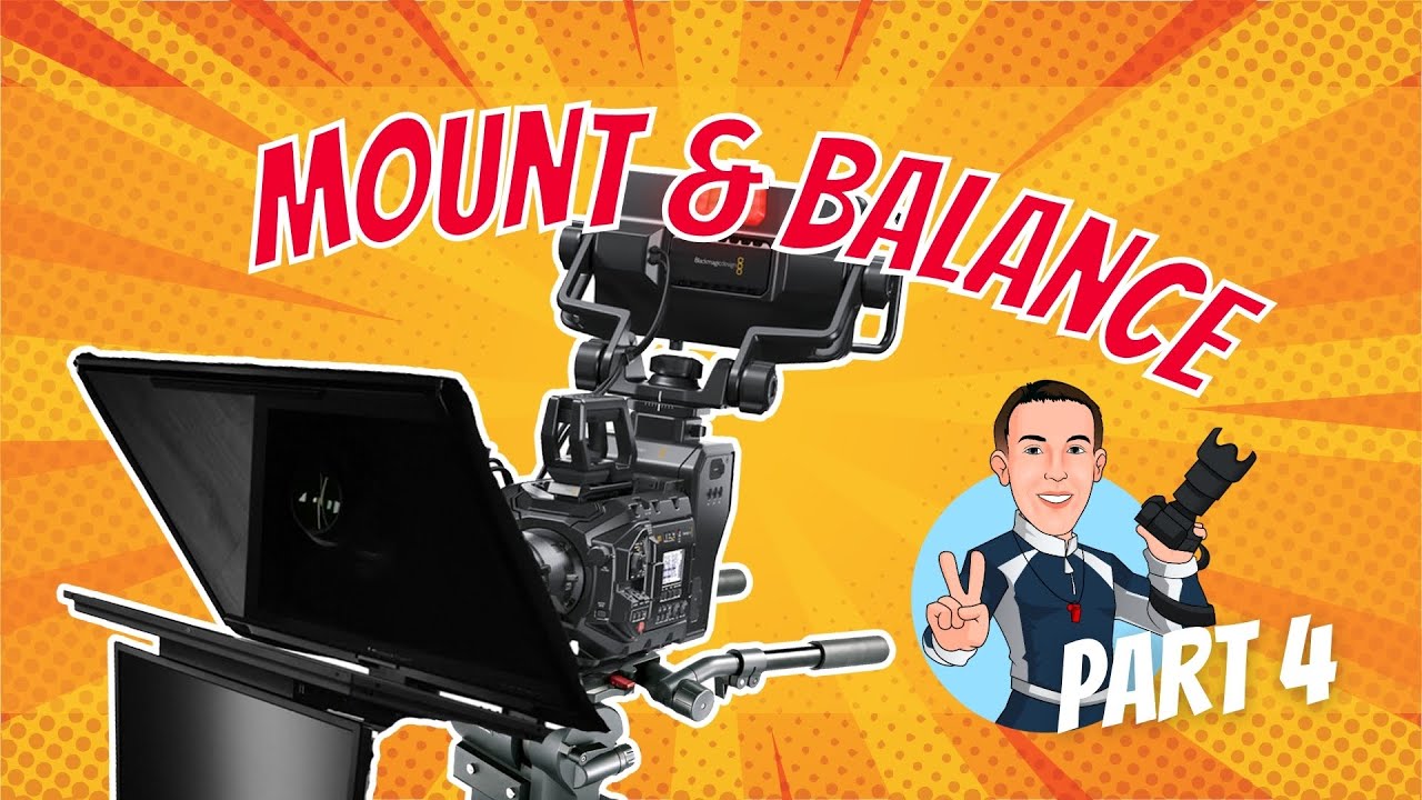 Mounting a Blackmagic URSA Broadcast G2 Camera to the Libec QD-10PD Pedestal & QPro 24 Teleprompter