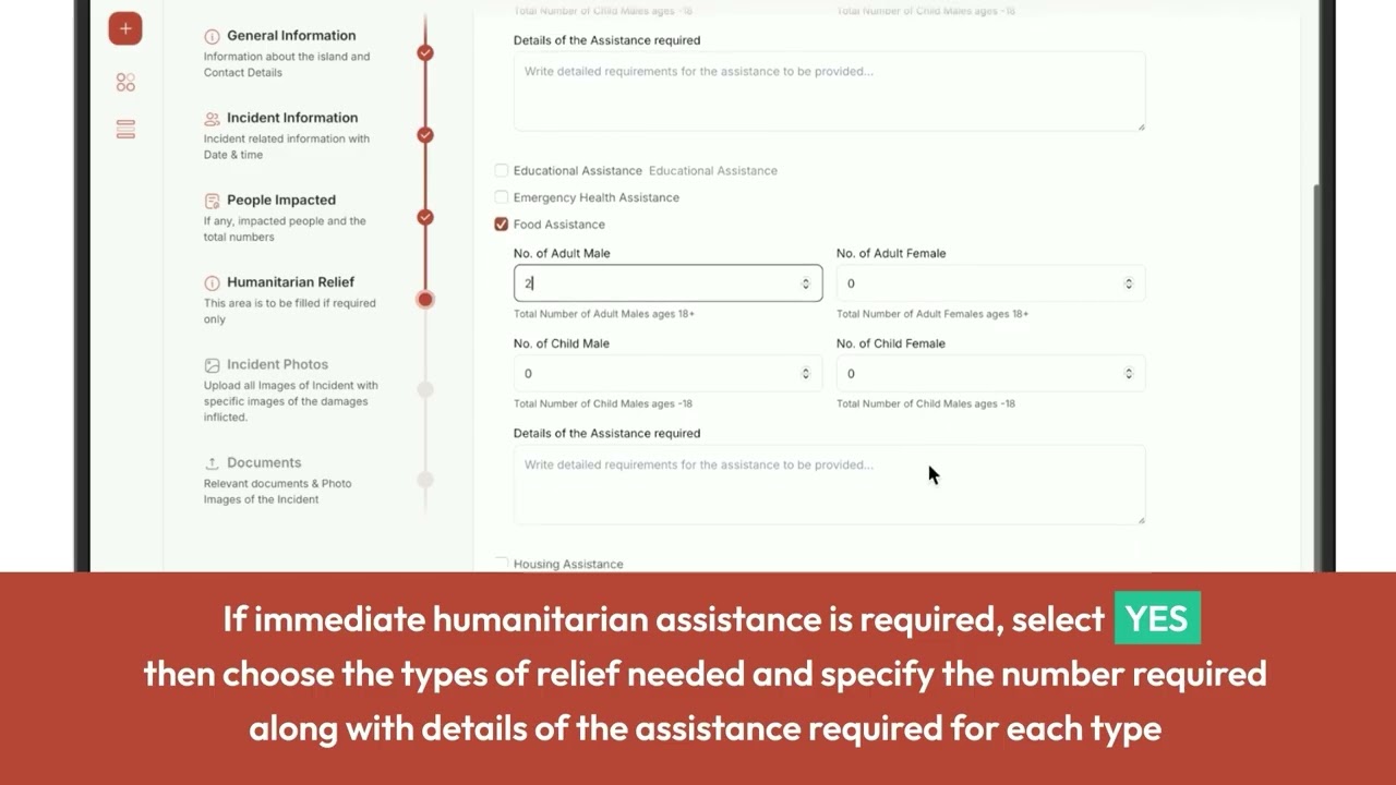 NDMA DALA System Tutorial   How to report an Incident