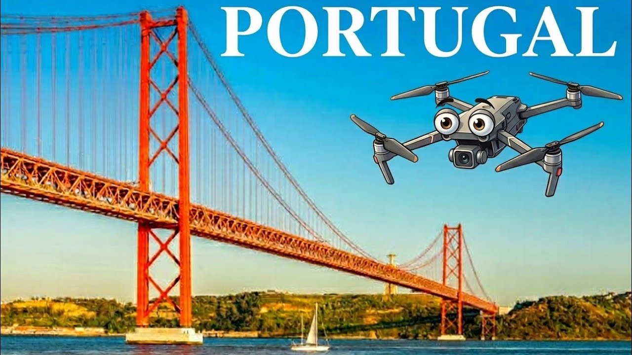 PONTE 25 de ABRIL, LISBOA, VOO de DRONE!